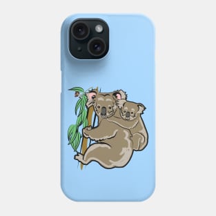 Mother and Baby Koala Bears Phone Case