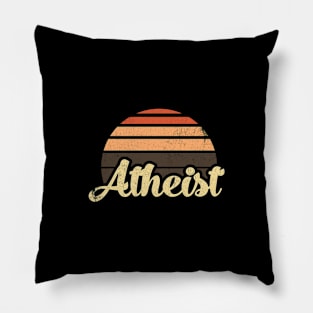 Atheist on a Sunset Pillow