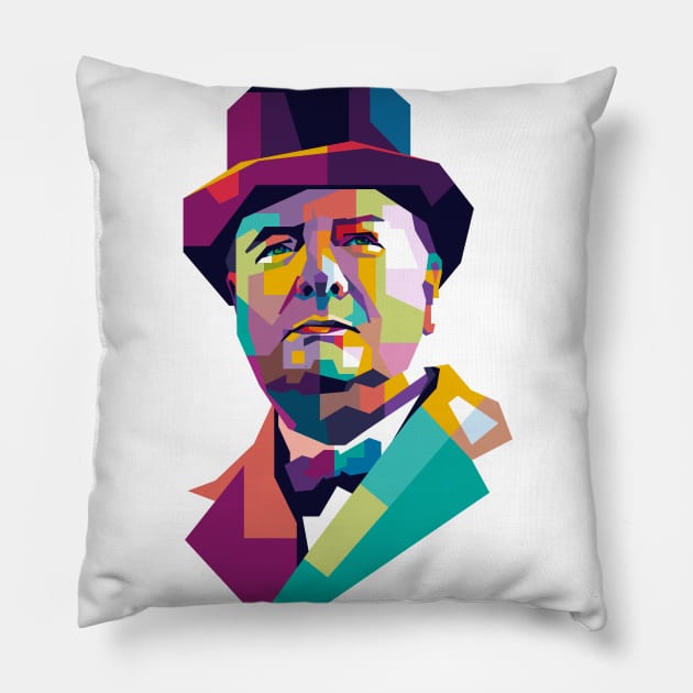 Winston Churchill Pillow by ifatin