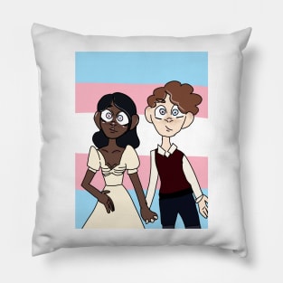 Trans pride Pillow