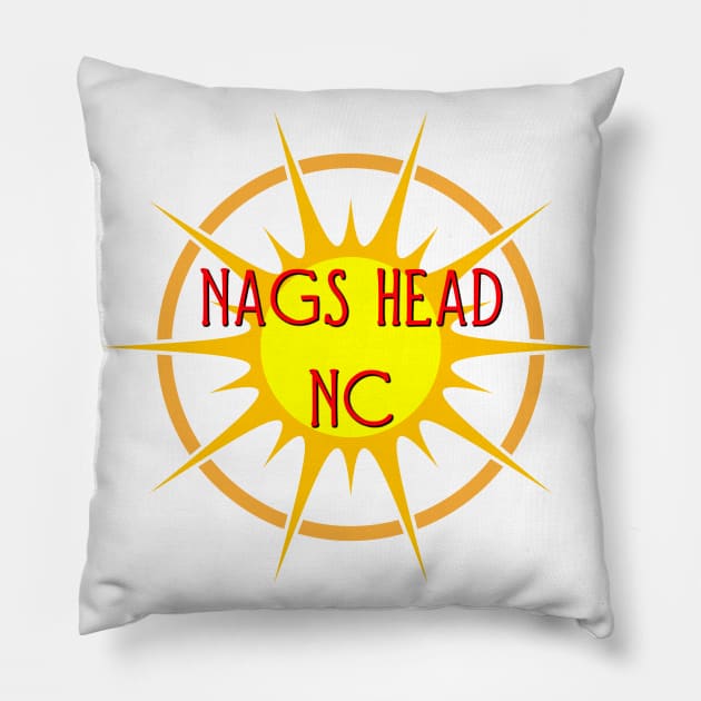 Life's a Beach: Nags Head, NC Pillow by Naves