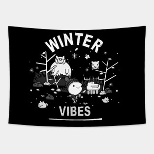 Winter Vibes - Winter Walk Season Tapestry