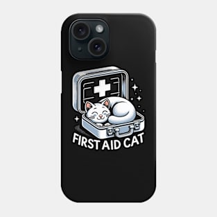 First Aid Cat Pun Nurse Doctor Healthcare Novelty Funny Cat Phone Case