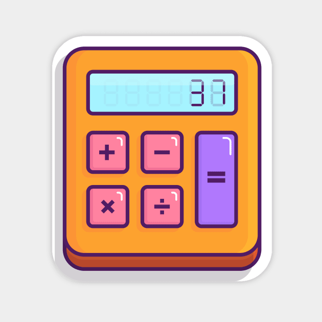 Calculator Magnet by ezwearbox
