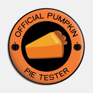 Official Pumpkin Pie Tester Pin