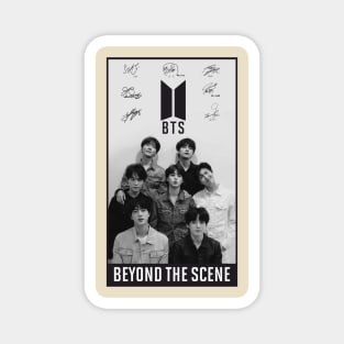 BTS BLACK AND WHITE Magnet