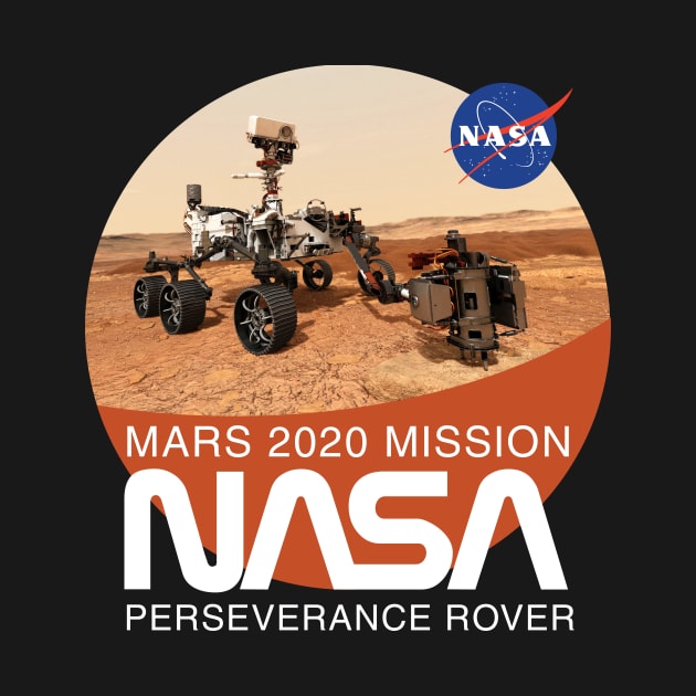 Mars Rover Perseverance T-Shirt by Bear Tees