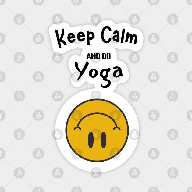 Keep Calm yoga design Magnet by HPTrackChatStore