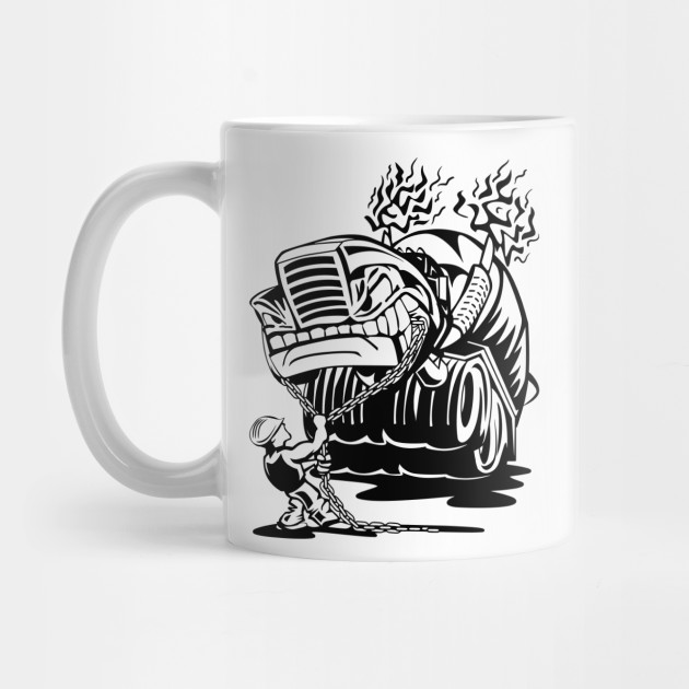 Cement Truck Mixer Cartoon - Cement Truck - Mug