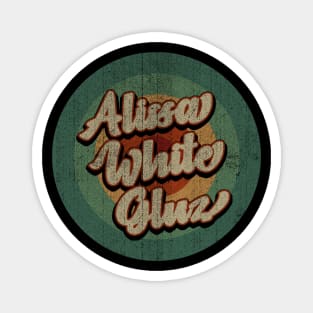 Circle Retro Vintage Alissa White Gluz Magnet