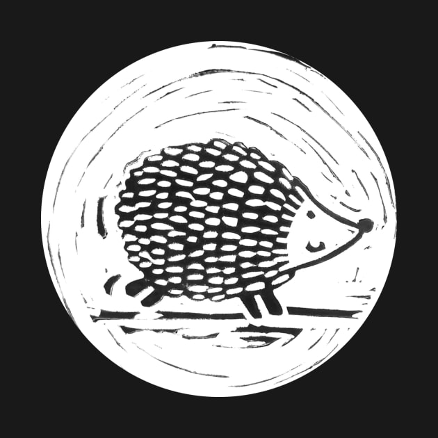 Hedgehog by Sombrero_Printmaking