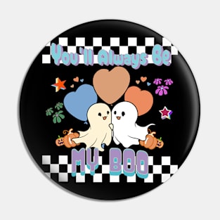 You'll always Be My Boo retro kawaii style Pin