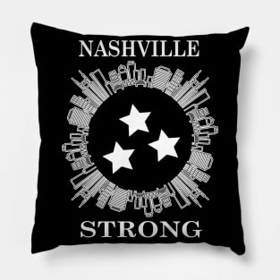 Mens Womens Nashville Tennessee Strong Pillow