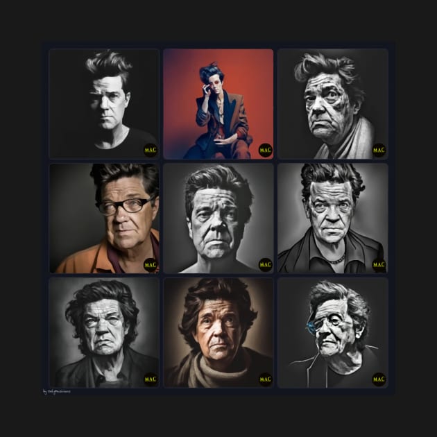 Robbie Robertson - Musician art collection (K) by ClipaShop