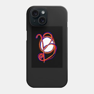 B  (red circle alphabet) Phone Case