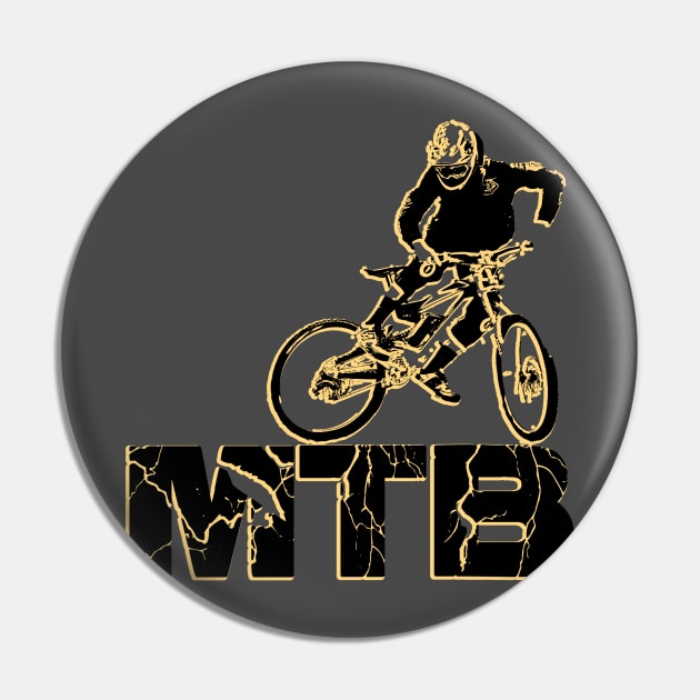 downhill, MTB Pin by hottehue