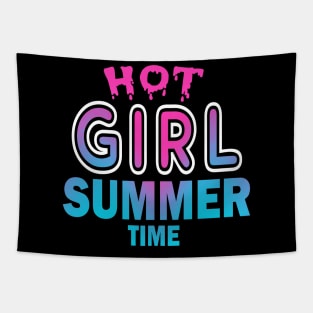 Hot Girl Summer Time Funny Summer Vacation Shirts For Girl Tapestry