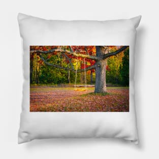 Tree Swing In Autumn 2 Pillow