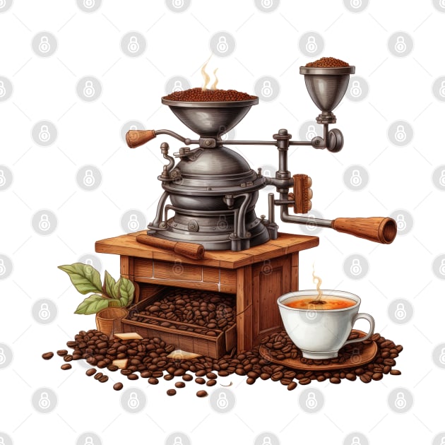 Vintage Coffee Grinder #2 by Chromatic Fusion Studio