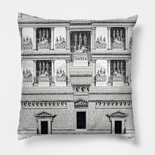 Roman and family habitat tower Pillow