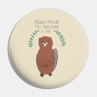 Movie Buff Beaver Pin