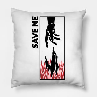 save me concept design Pillow