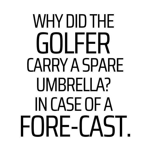 Why Did The Golfer Carry A Spare Umbrella by JokeswithPops