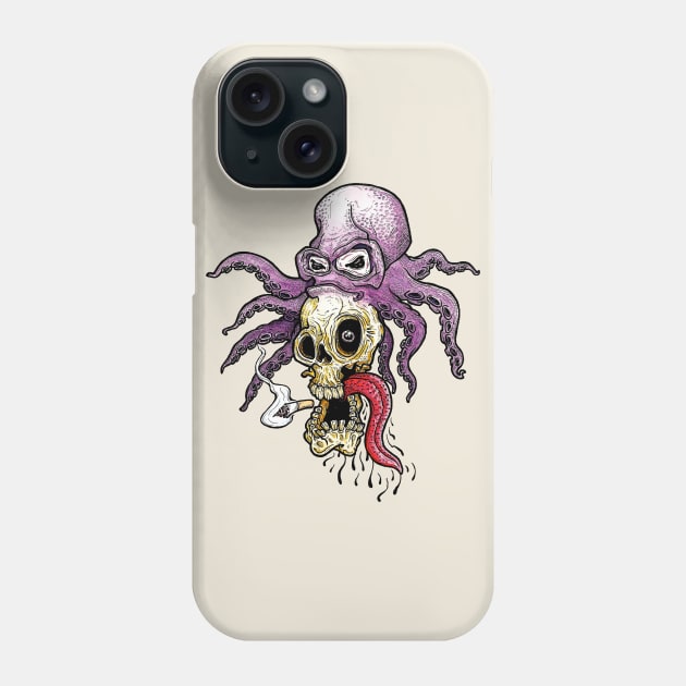 Octorasta Skull Phone Case by 10tacled