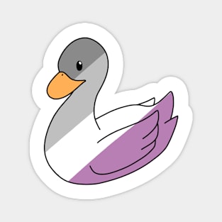 Pastel Asexual Duck Magnet