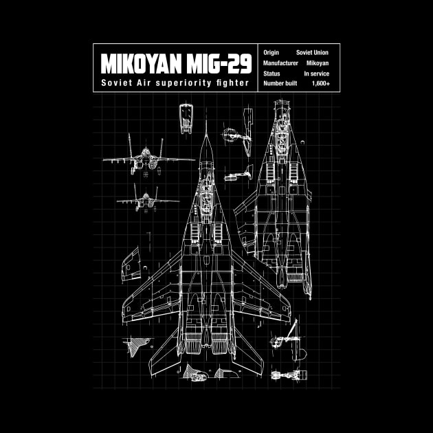 MIG 29 SCHEMATIC by theanomalius_merch