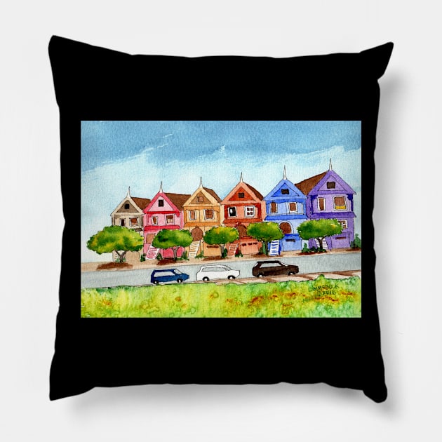 Painted Ladies Pillow by MMcBuck