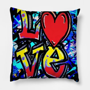 Graffiti Heart 1 Pillow