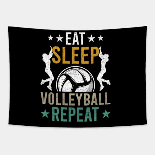 Eat Sleep Volleyball Repeat Coach Player Tapestry