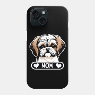 Dog Mom Puppy Sweet Shih Tzu Dog Loves Her Mama Phone Case