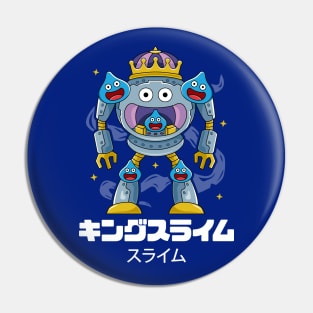 Mecha Metal King Slime Pin