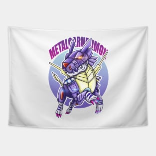 digimon chibi metalgarurumon Tapestry