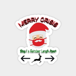 Merry Crisis Santa Magnet