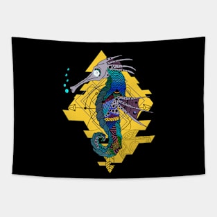 Tribal Seahorse Ocean Lover Tapestry