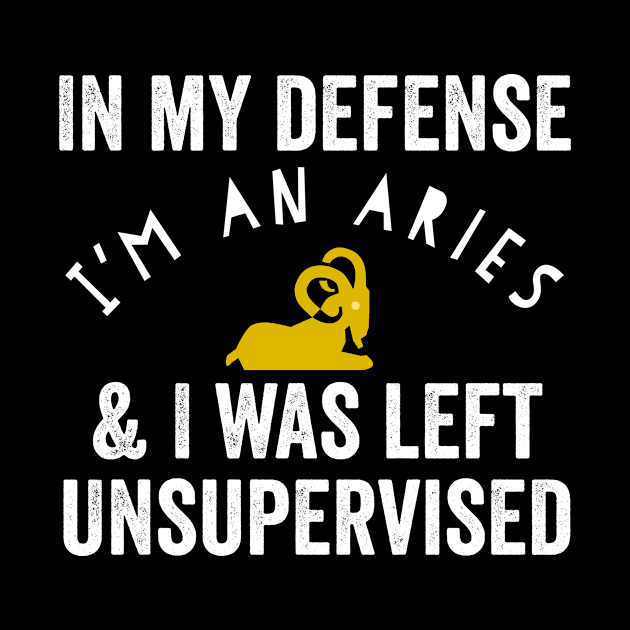 In My Defense I'm An Aries & I Was Left Unsupervised by HuntTreasures