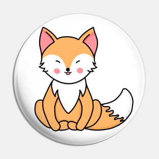 Cute yoga fox Pin