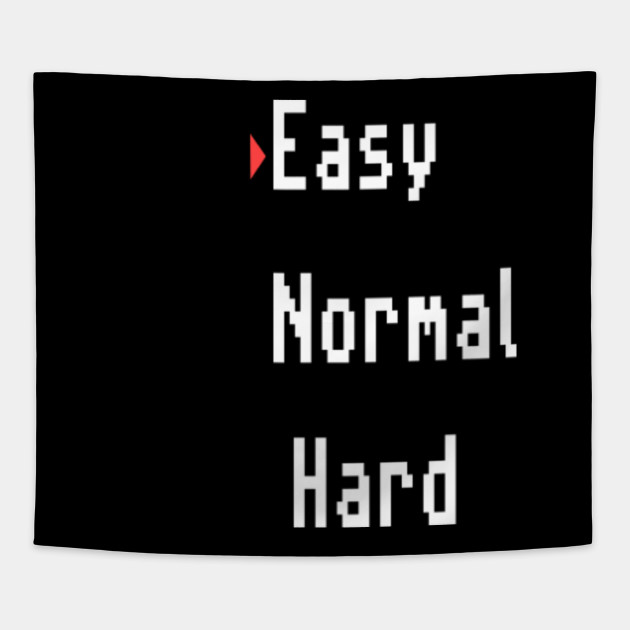 Easy Normal Hard Gamer Tapestry Teepublic