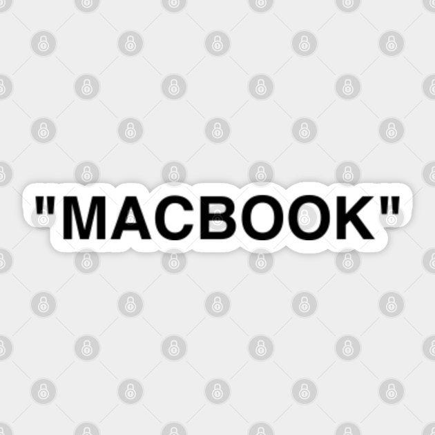 "MACBOOK" - Off White - Sticker