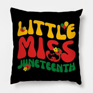 Little Miss Juneteenth Pillow