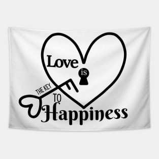 Love Is The Key to Happiness Tapestry