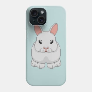 Pixelart Bunny White Phone Case