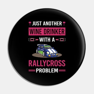 Wine Drinker Rallycross Pin