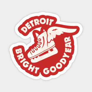 Defunct Detroit Bright Goodyear Hockey Team Magnet