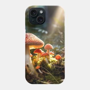 Mushroom Forest Nature Serene Tranquil Phone Case