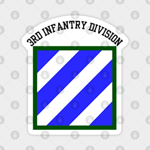 3rd Infantry Division - Small Chest Emblem Magnet by Desert Owl Designs
