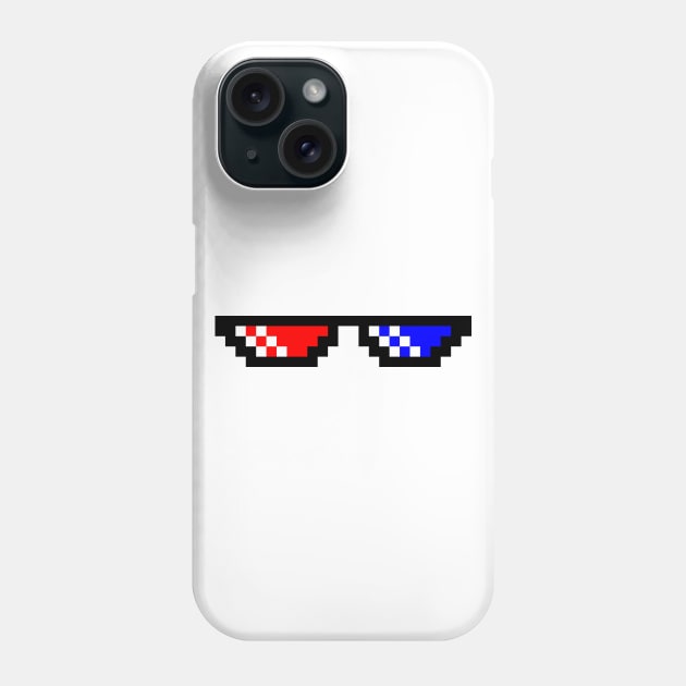 3D glasses Phone Case by tuditees